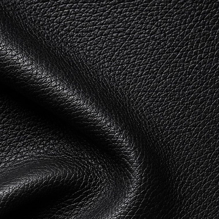 Black leather swatch