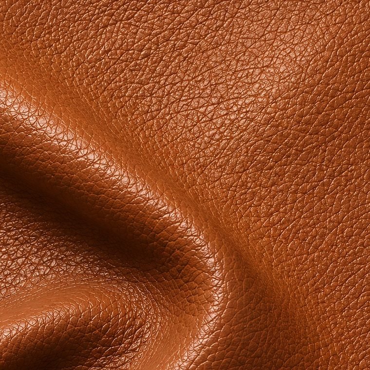 Tan leather swatch
