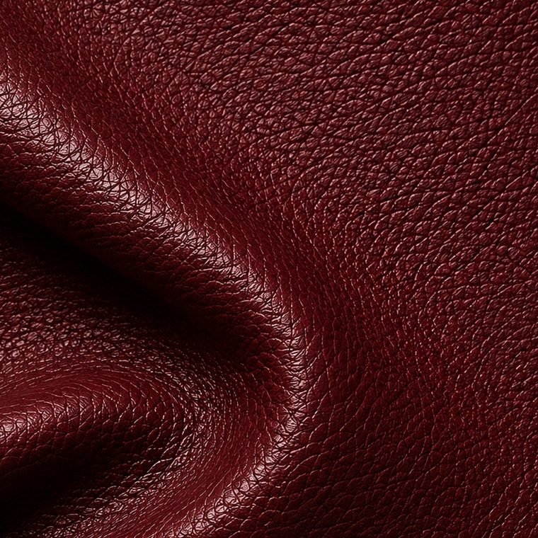 Wine leather swatch
